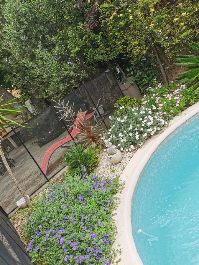 APPARTEMENT EN SOUS SOL DE VILLA avec accès jardin et piscine Marseille Extérieur photo