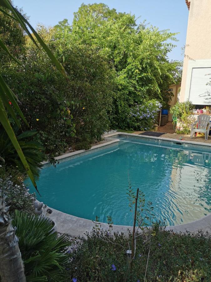 APPARTEMENT EN SOUS SOL DE VILLA avec accès jardin et piscine Marseille Extérieur photo